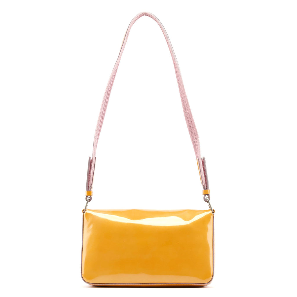 Fall 1999 Yellow Vernice Patent Leather Shoulder Bag