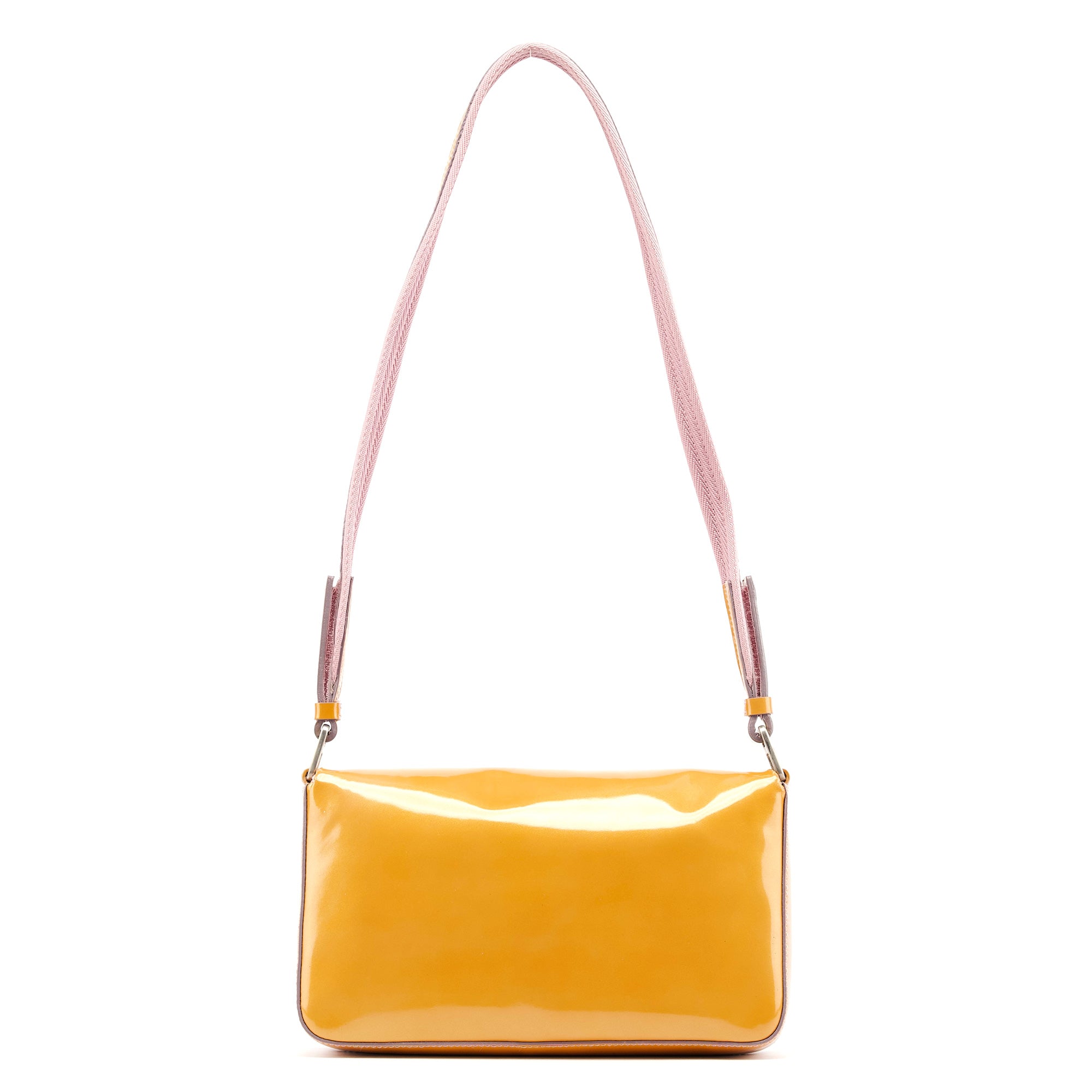 Fall 1999 Yellow Vernice Patent Leather Shoulder Bag