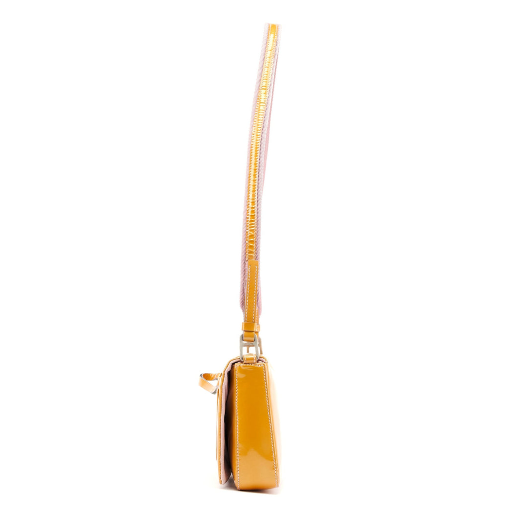 Fall 1999 Yellow Vernice Patent Leather Shoulder Bag