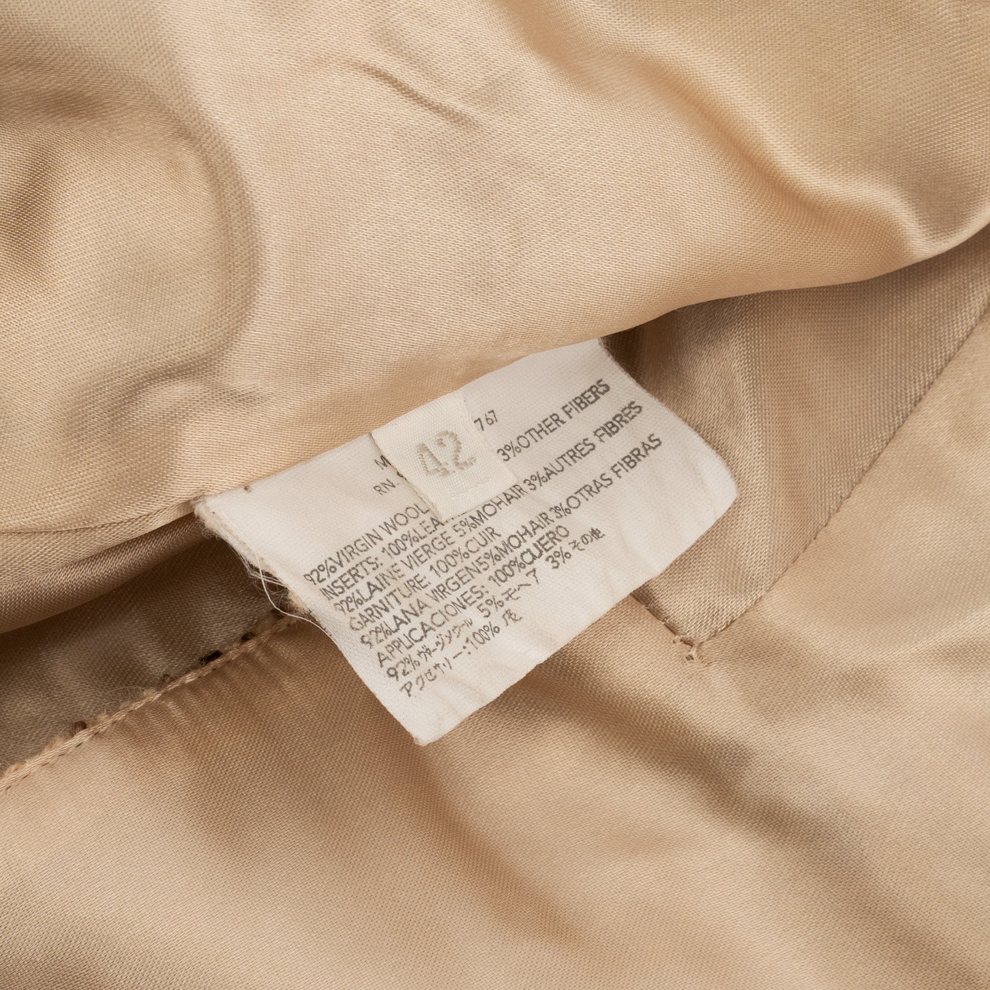 Fall 2000 Beige Tweed Campaign Runway Blazer Jacket