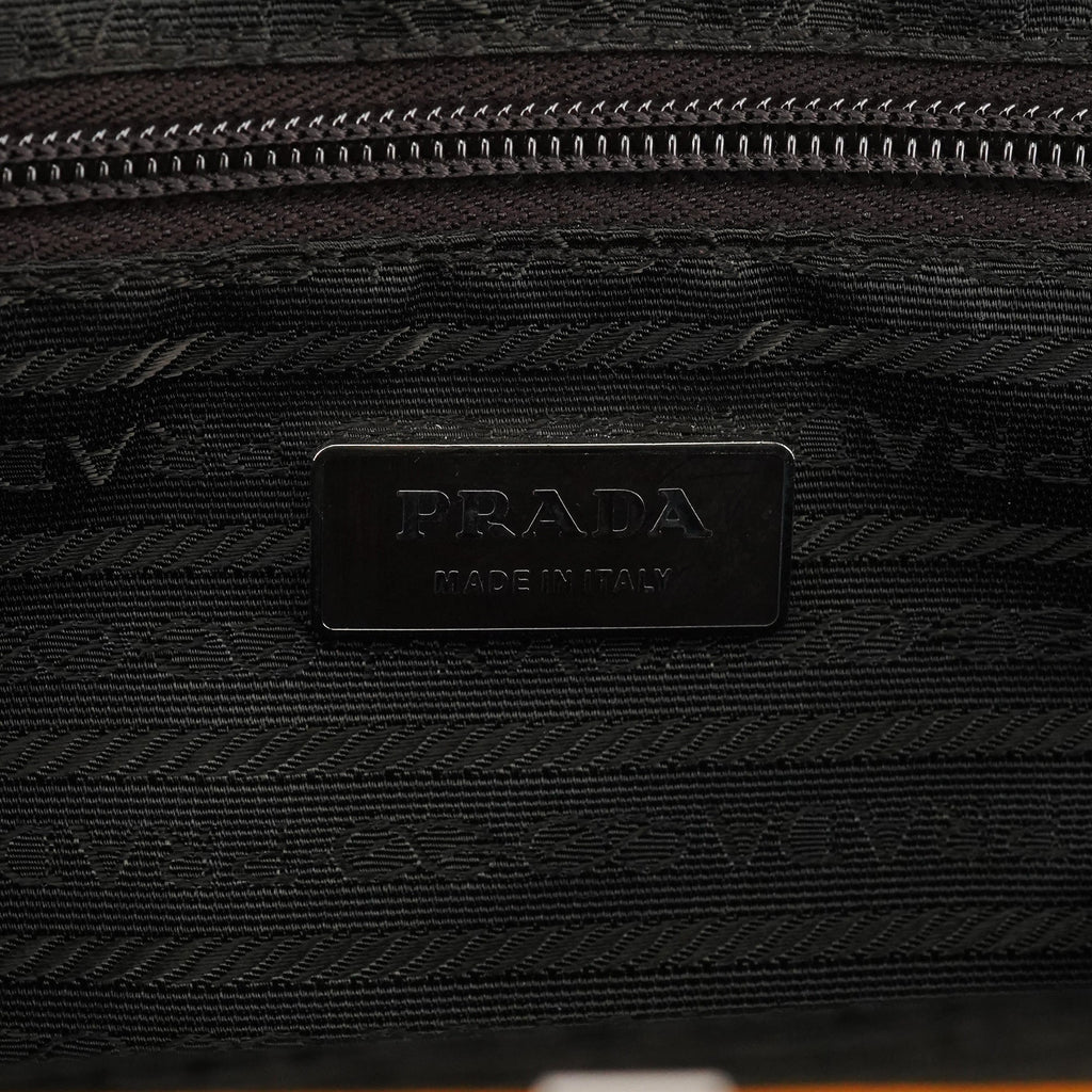 Fall 2000 Brown Orange Canvas Handbag