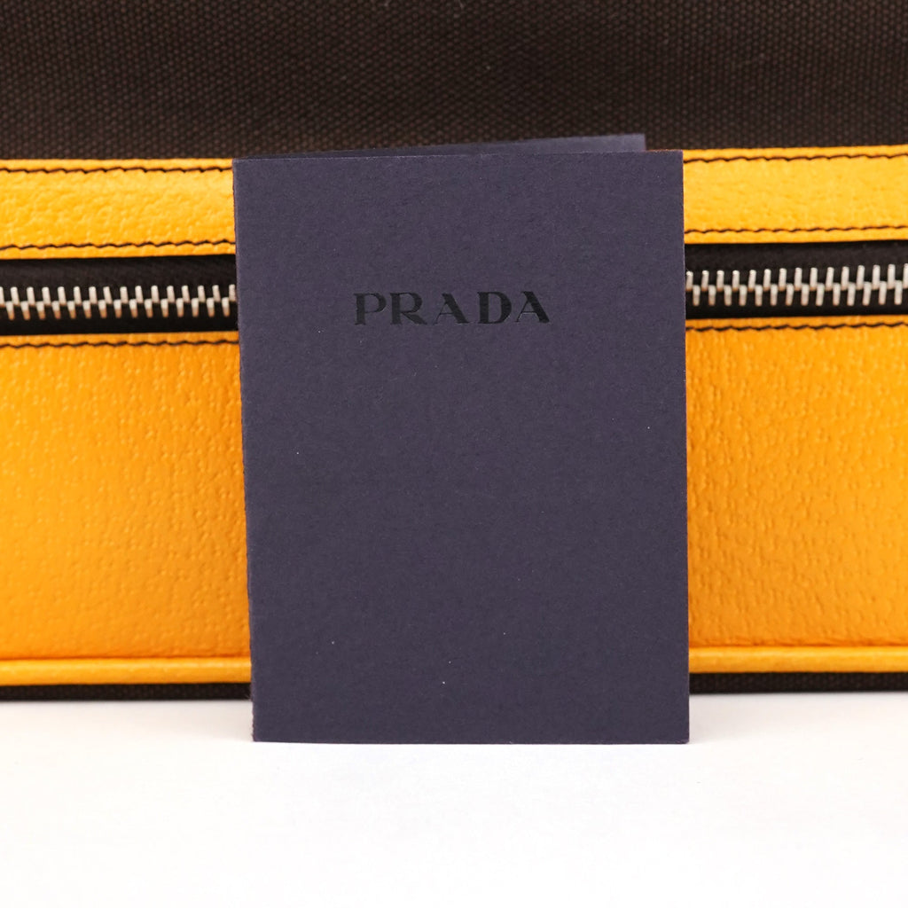 Fall 2000 Brown Orange Canvas Handbag