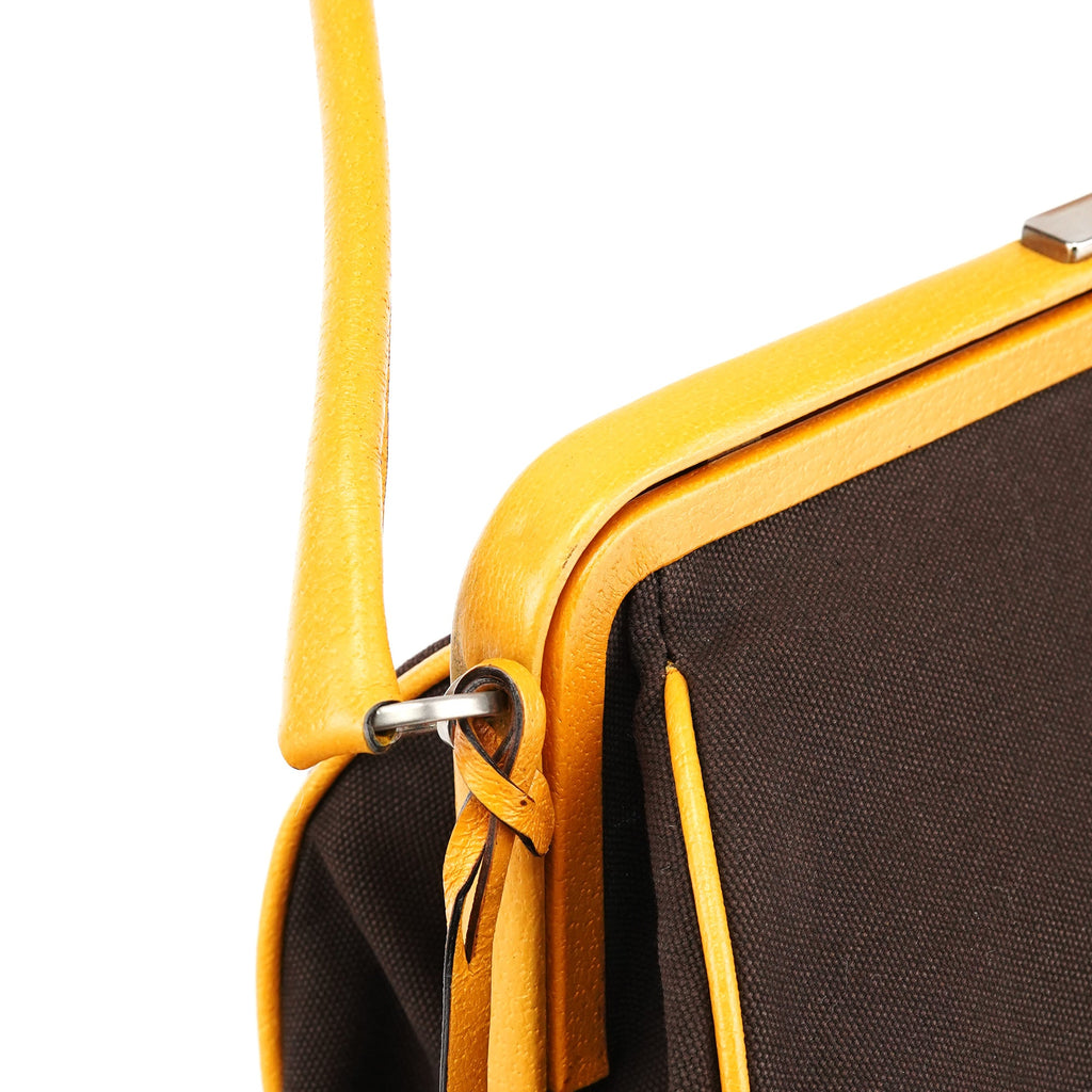 Fall 2000 Brown Orange Canvas Handbag