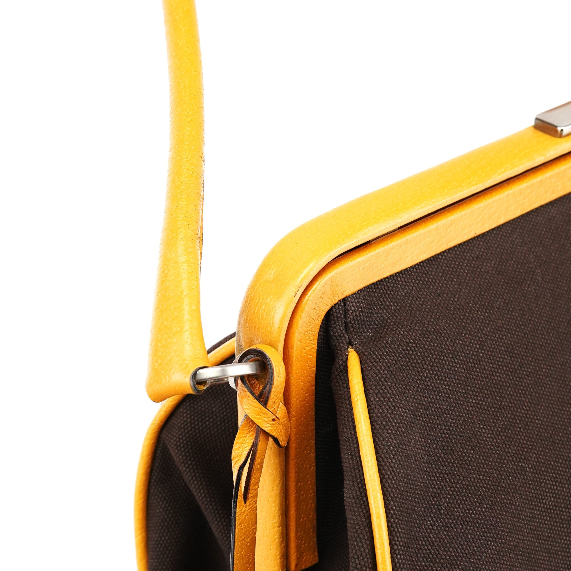 Fall 2000 Brown Orange Canvas Handbag