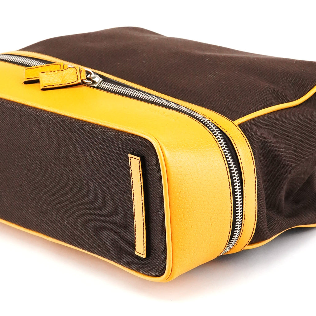 Fall 2000 Brown Orange Canvas Handbag