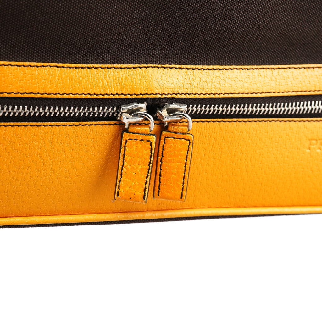 Fall 2000 Brown Orange Canvas Handbag