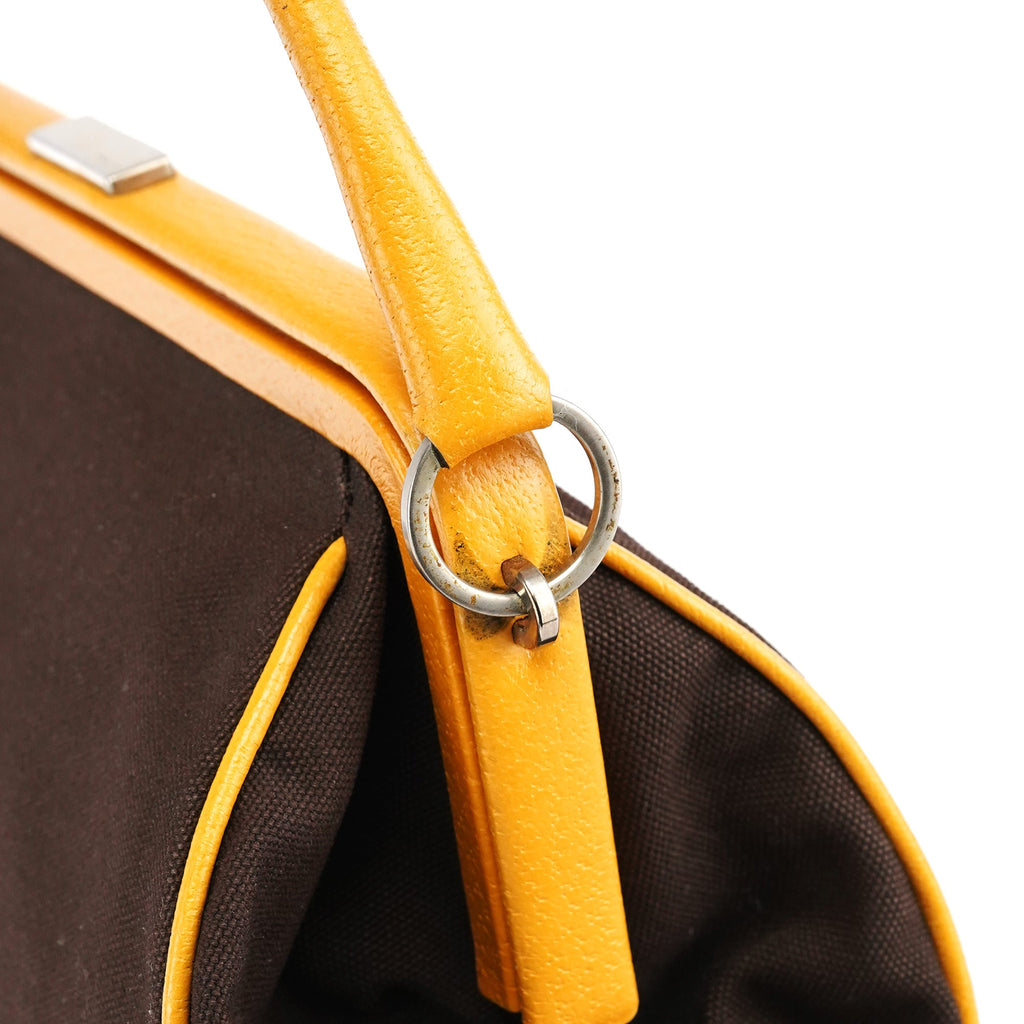 Fall 2000 Brown Orange Canvas Handbag