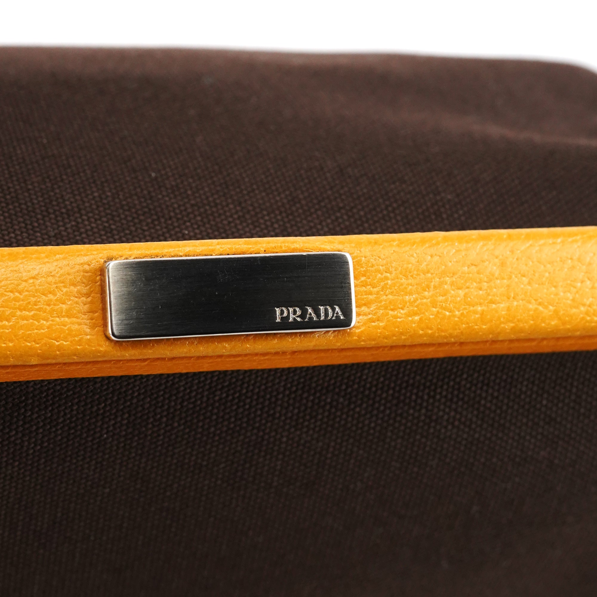 Fall 2000 Brown Orange Canvas Handbag