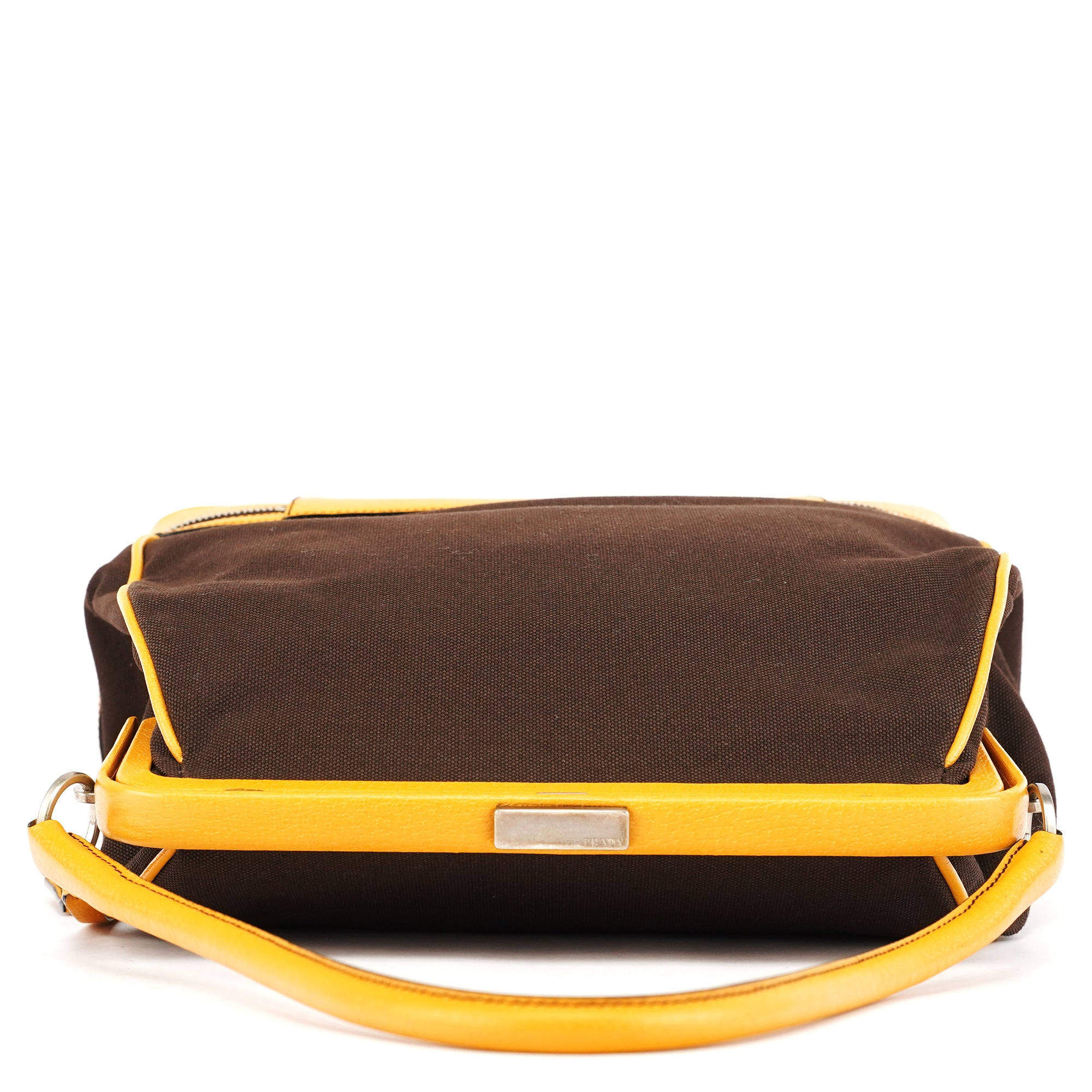 Fall 2000 Brown Orange Canvas Handbag