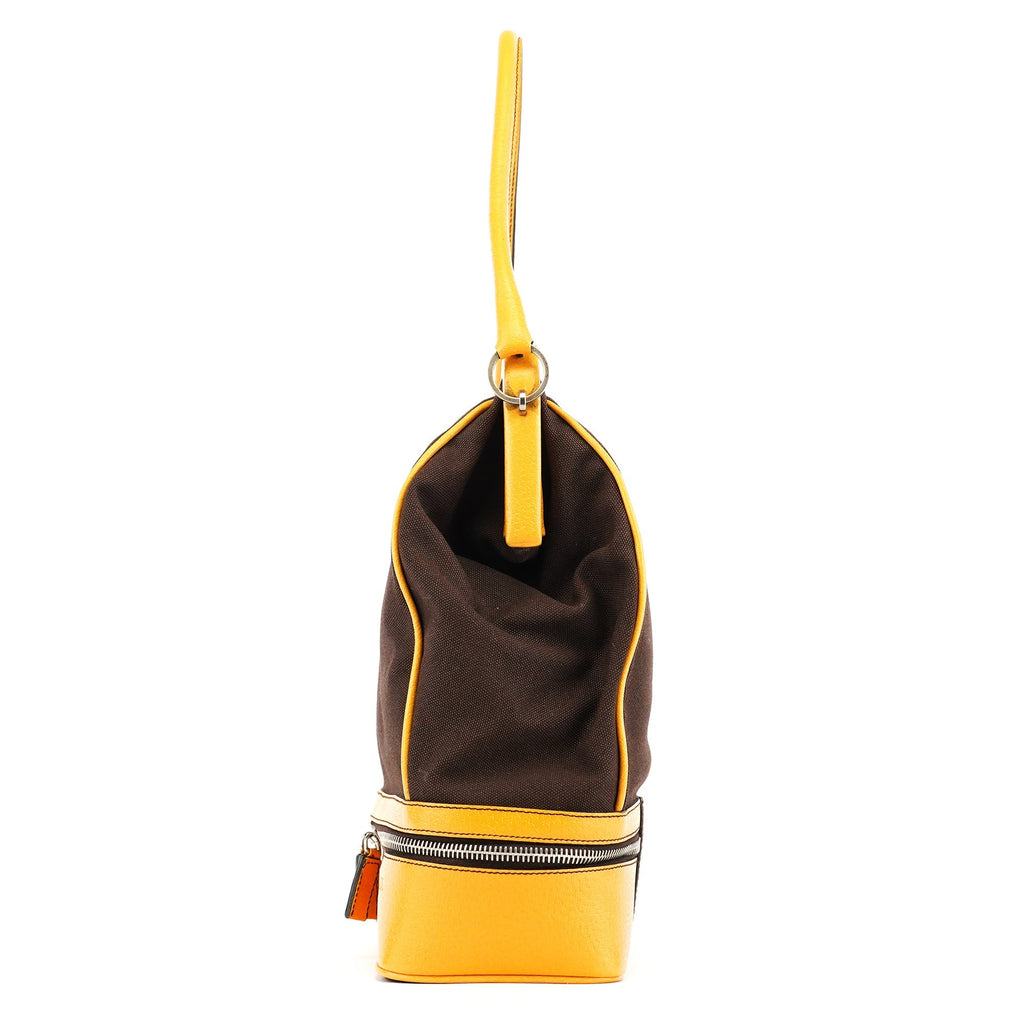 Fall 2000 Brown Orange Canvas Handbag