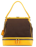 Fall 2000 Brown Orange Canvas Handbag