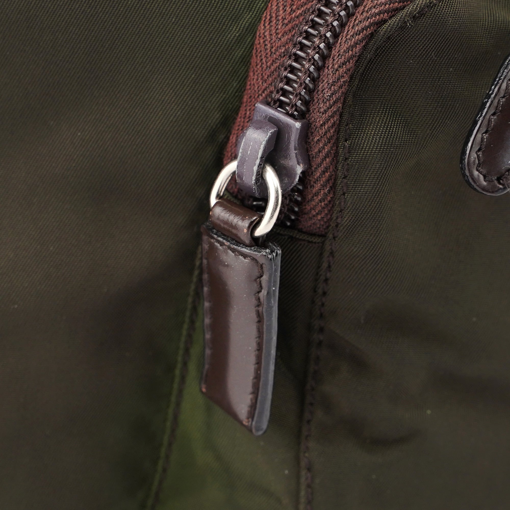 Green Nylon Backpack