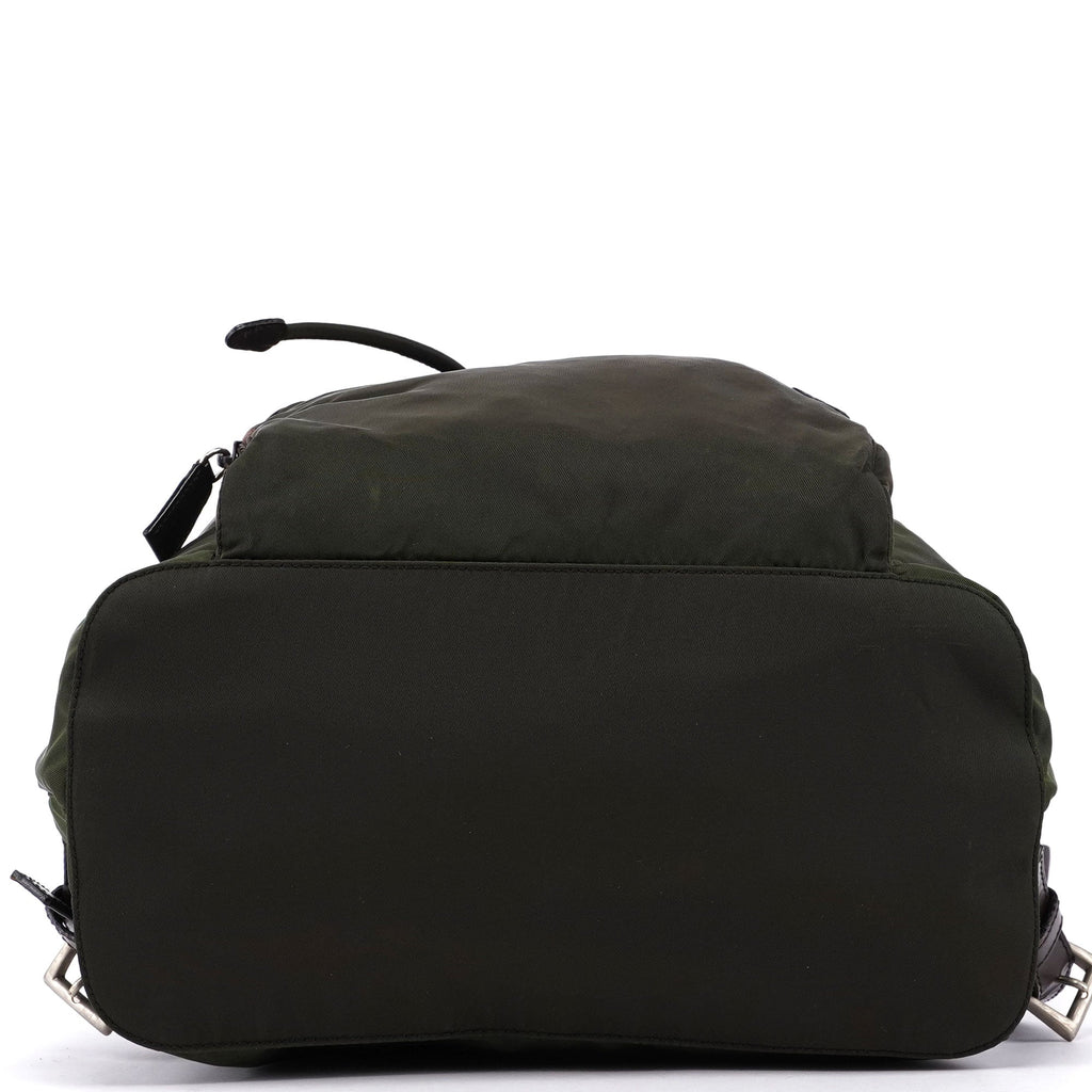 Green Nylon Backpack