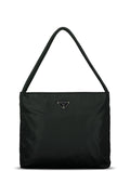Green Nylon Tessuto City Tote Bag