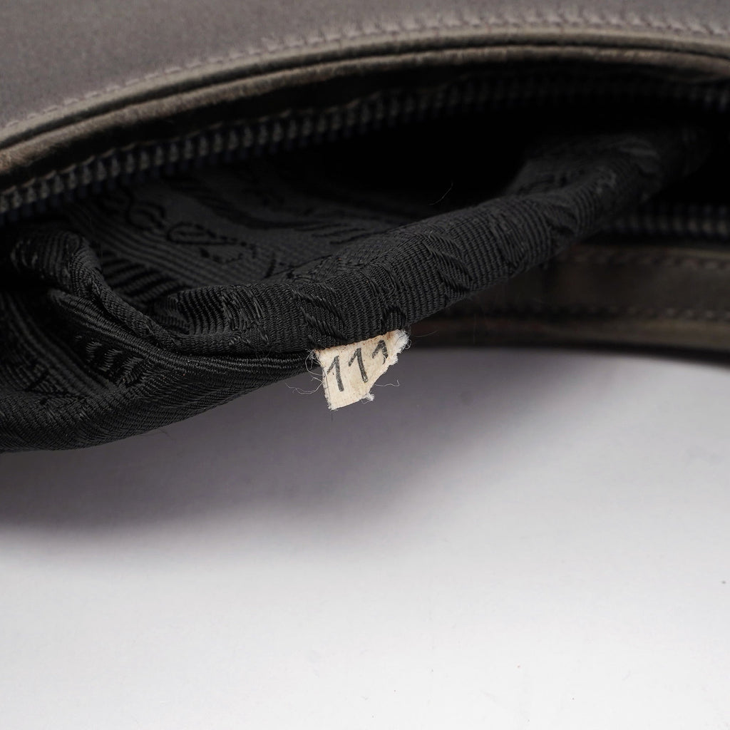 Grey Raso Asim Hobo Shoulder Bag