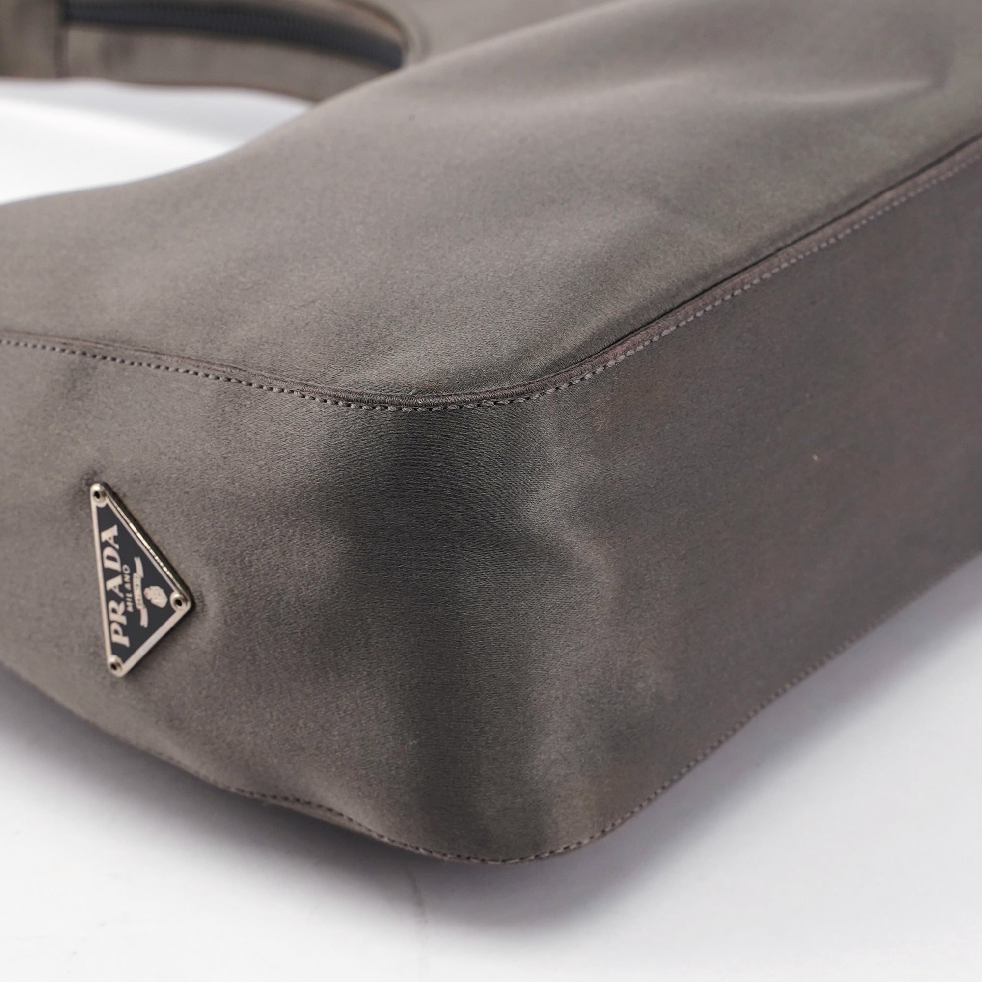 Grey Raso Asim Hobo Shoulder Bag
