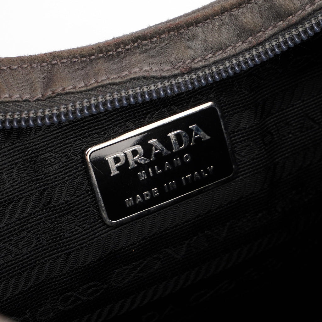 Grey Raso Asim Hobo Shoulder Bag