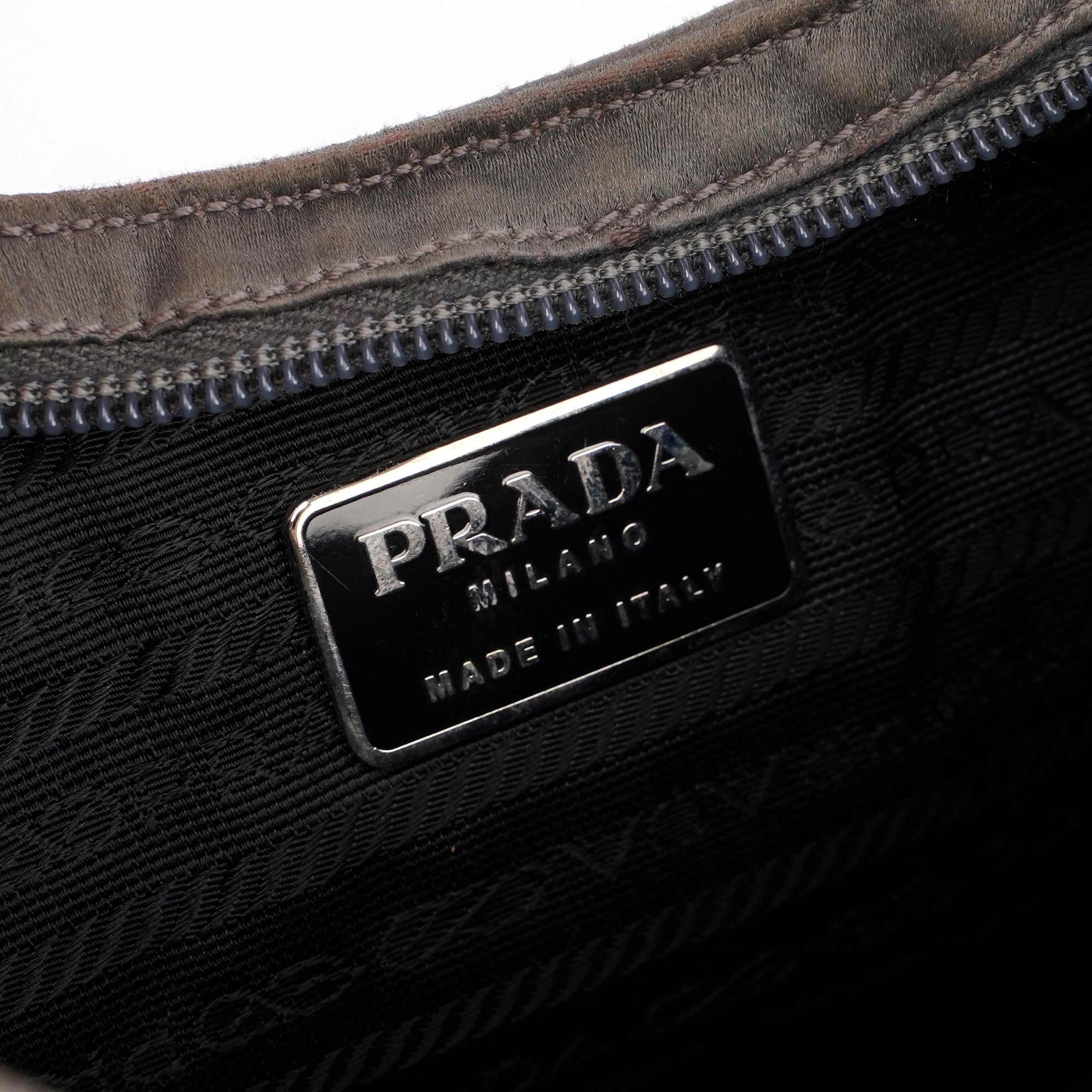 Grey Raso Asim Hobo Shoulder Bag