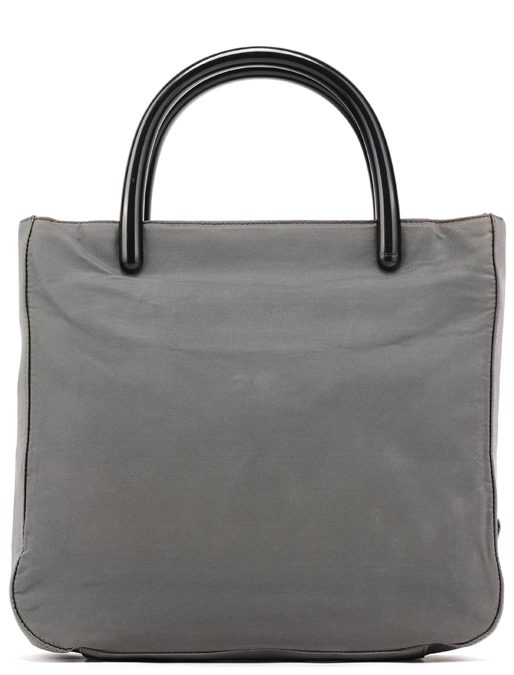 Grey Tessuto Plex Nylon Tote Bag