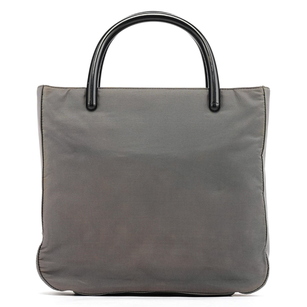 Grey Tessuto Plex Nylon Tote Bag