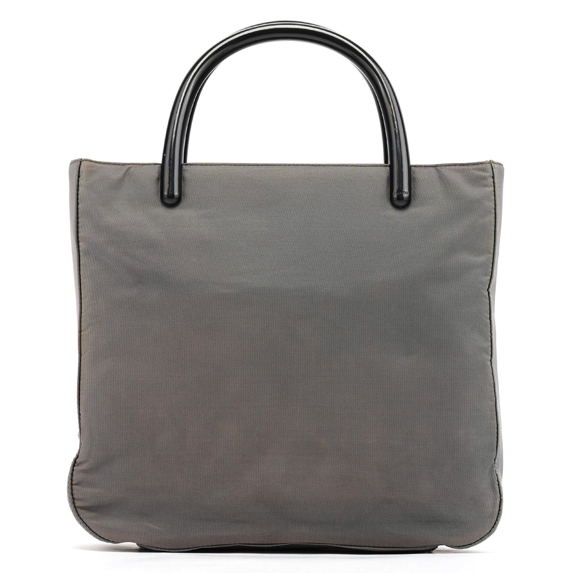 Grey Tessuto Plex Nylon Tote Bag