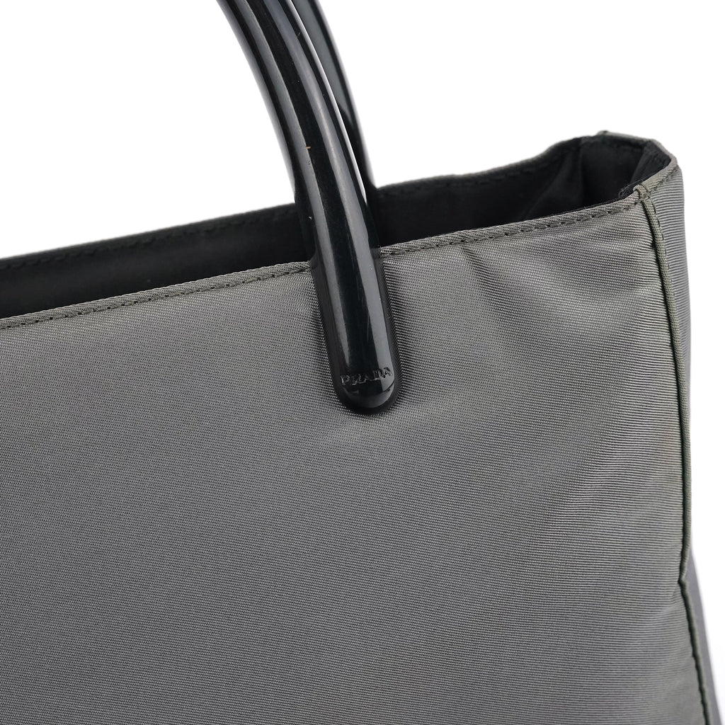 Grey Tessuto Plex Nylon Tote Bag