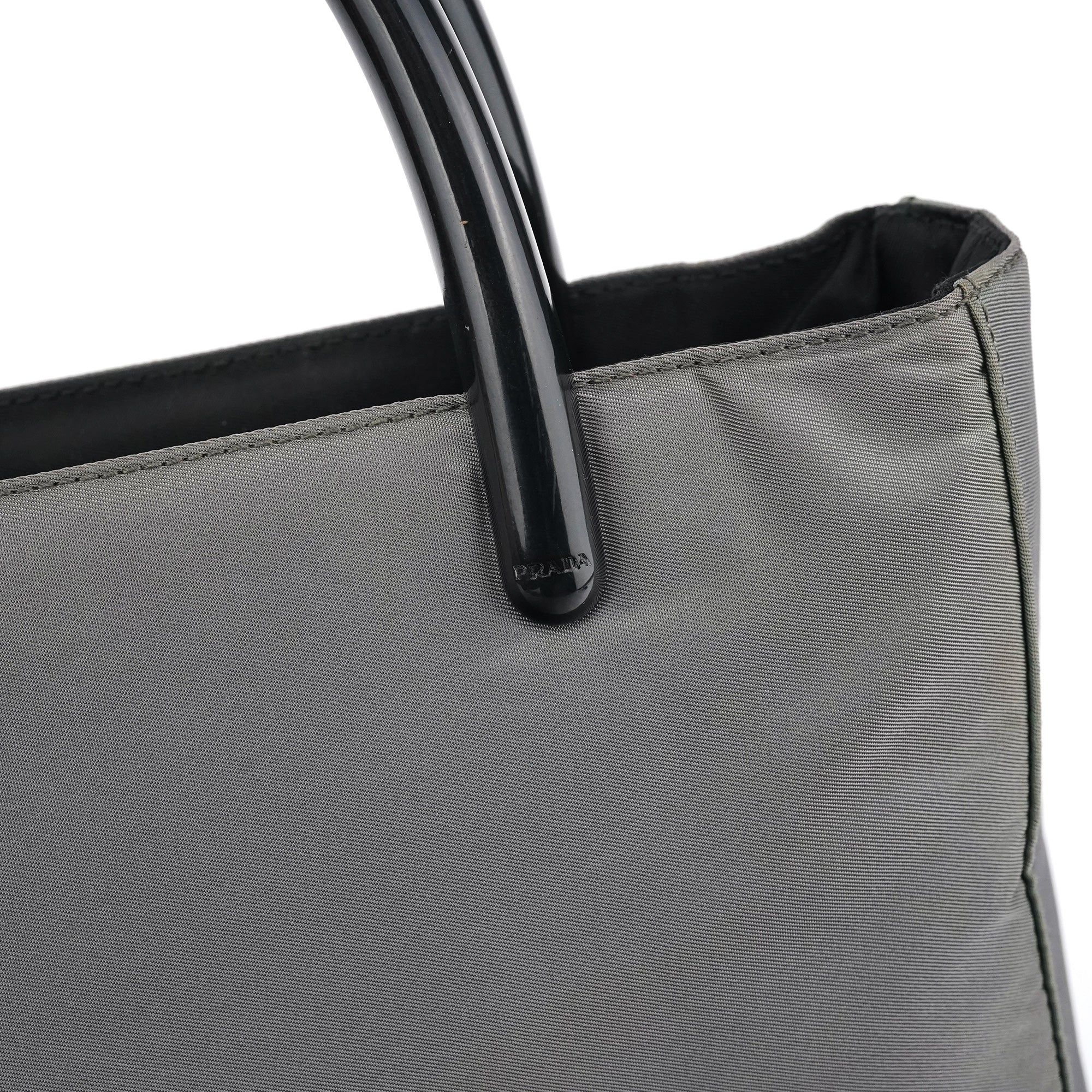 Grey Tessuto Plex Nylon Tote Bag