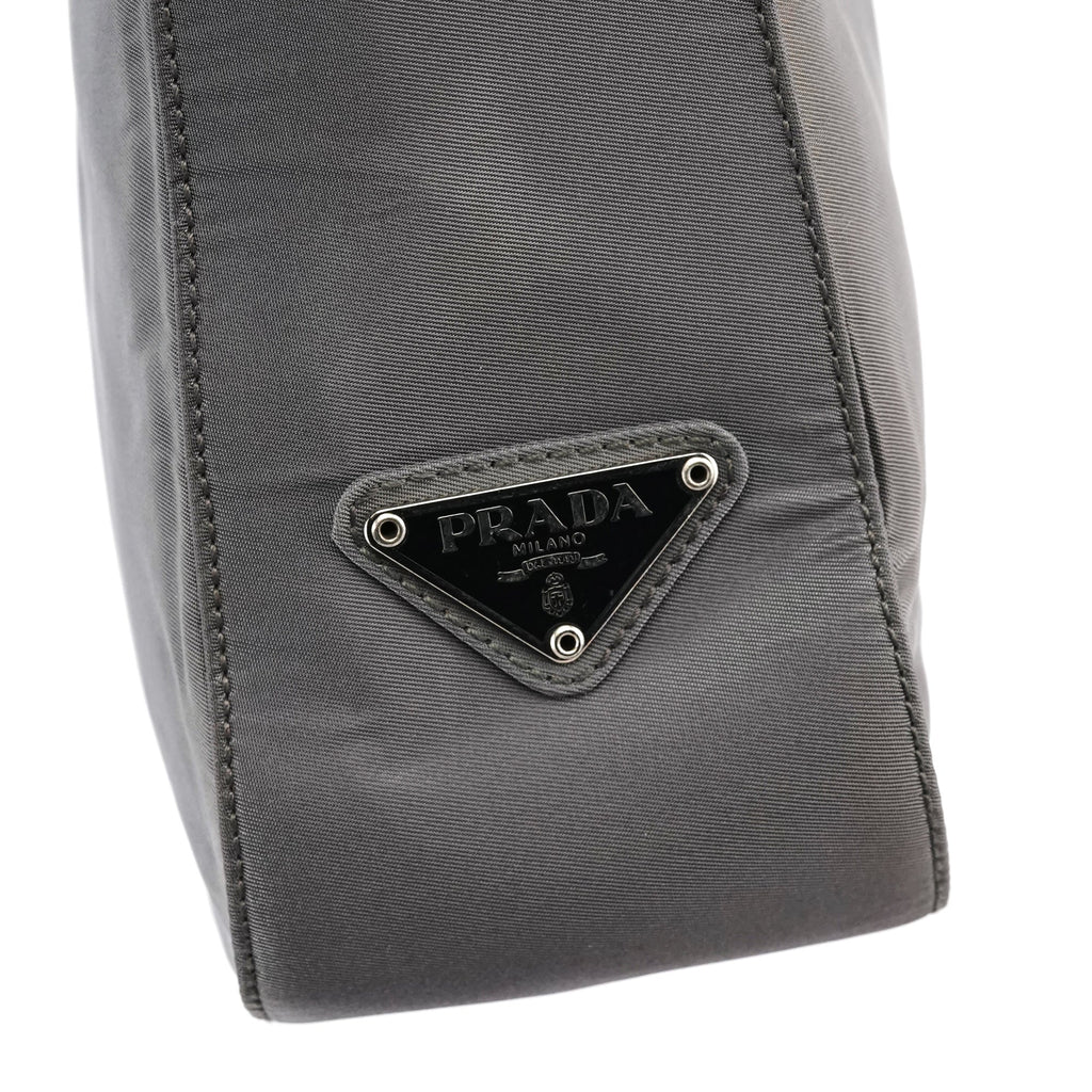 Grey Tessuto Plex Nylon Tote Bag