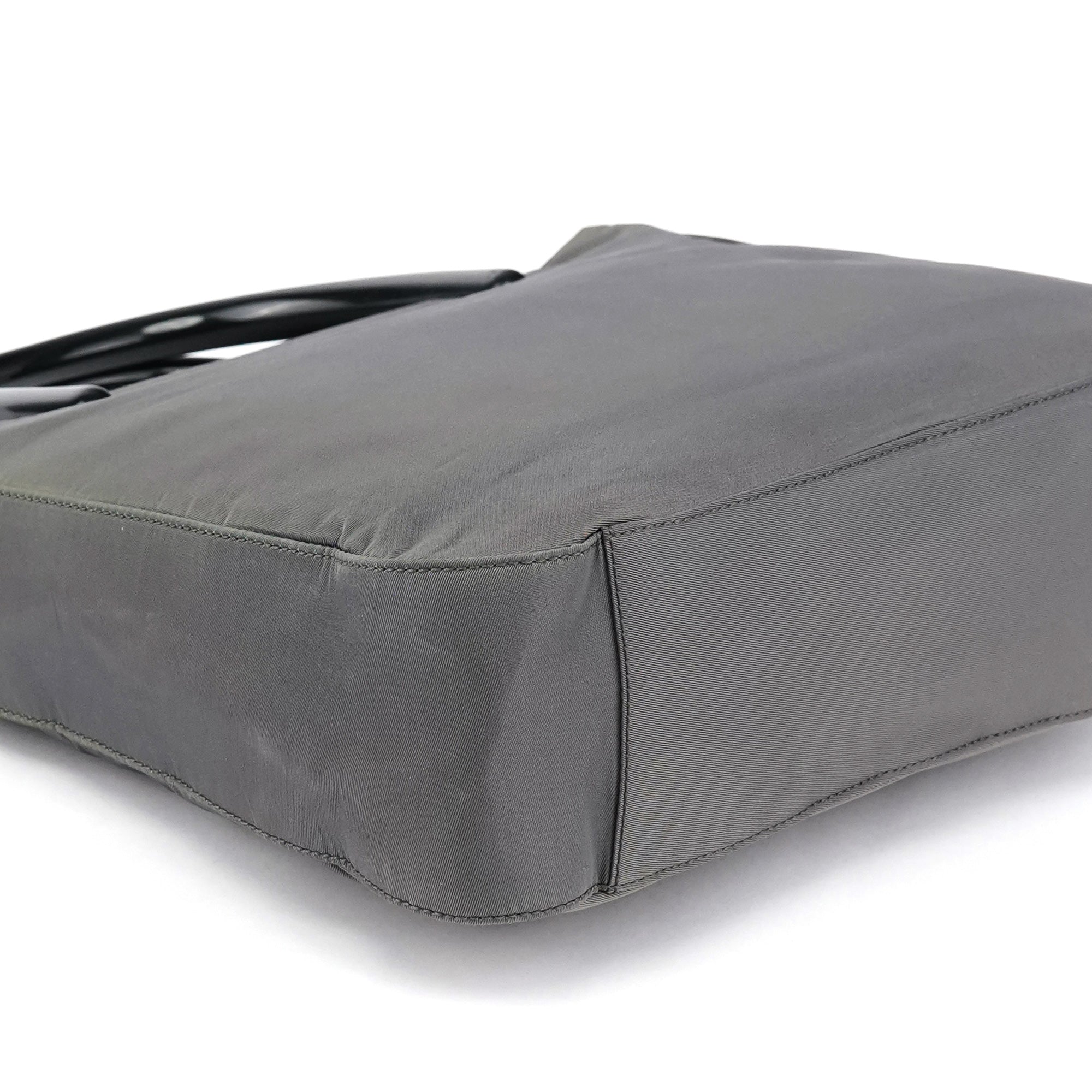 Grey Tessuto Plex Nylon Tote Bag