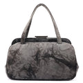 Grey Tie Dye Clutch Top Handle Bag