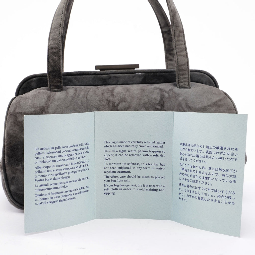 Grey Tie Dye Clutch Top Handle Bag