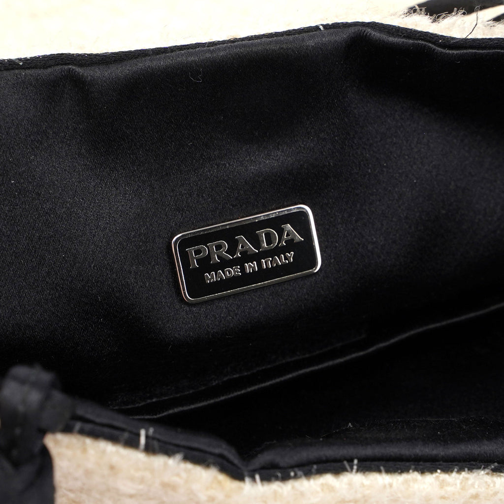 Ivory Lurex Mini Evening Bag