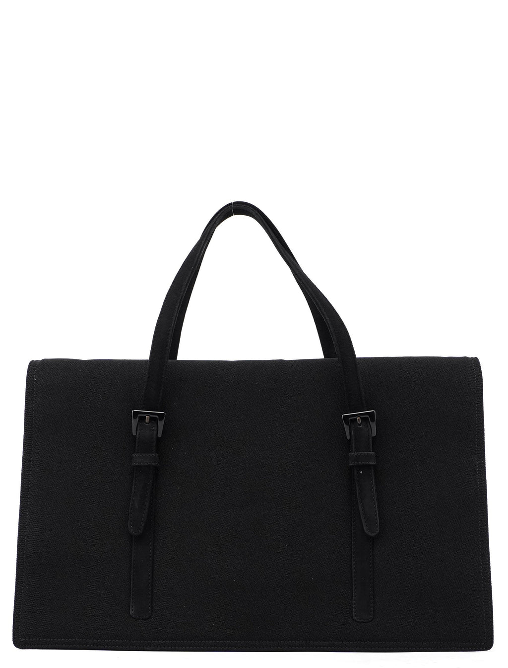 Large Tessuto Black Mesh Tote Bag