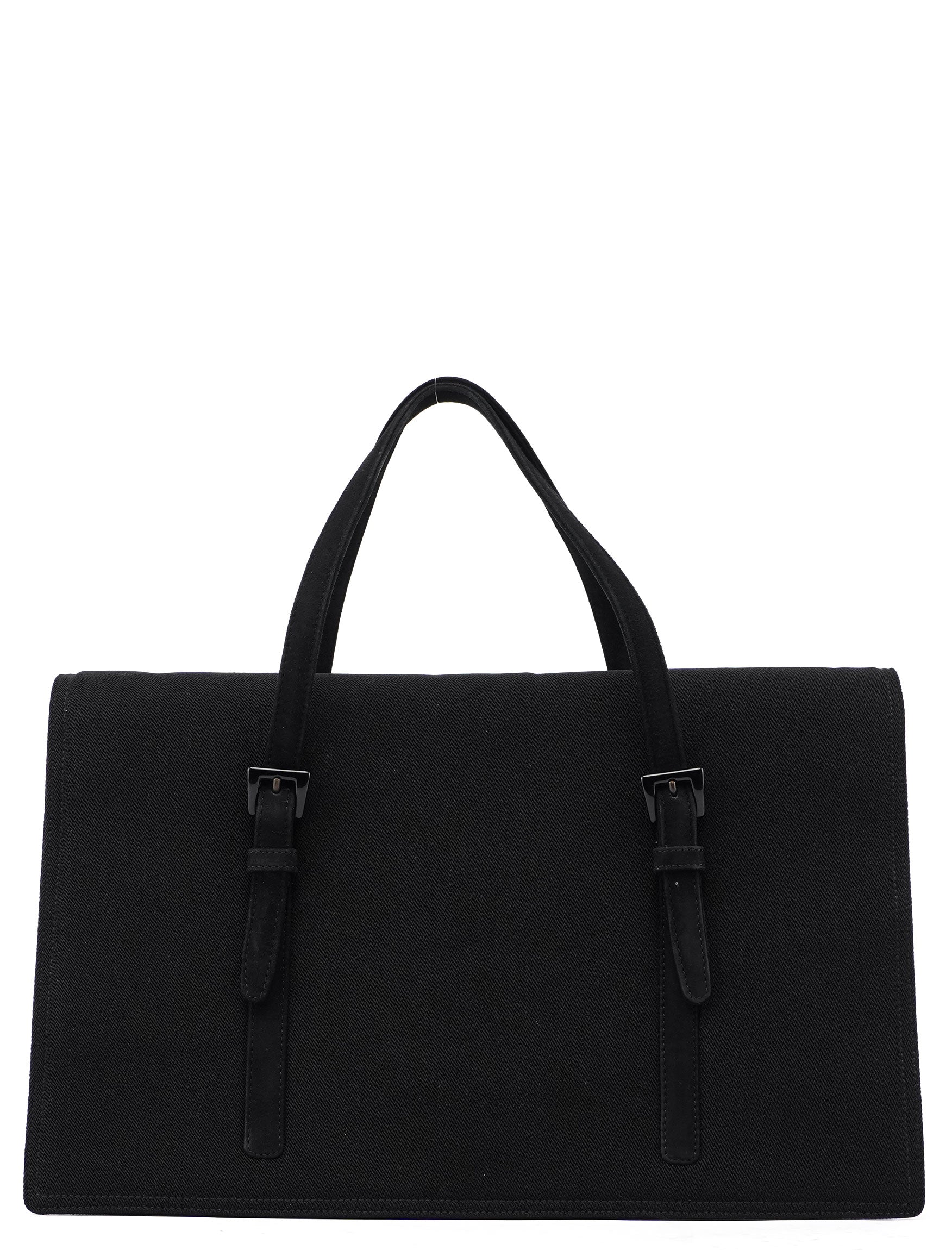 Large Tessuto Black Mesh Tote Bag