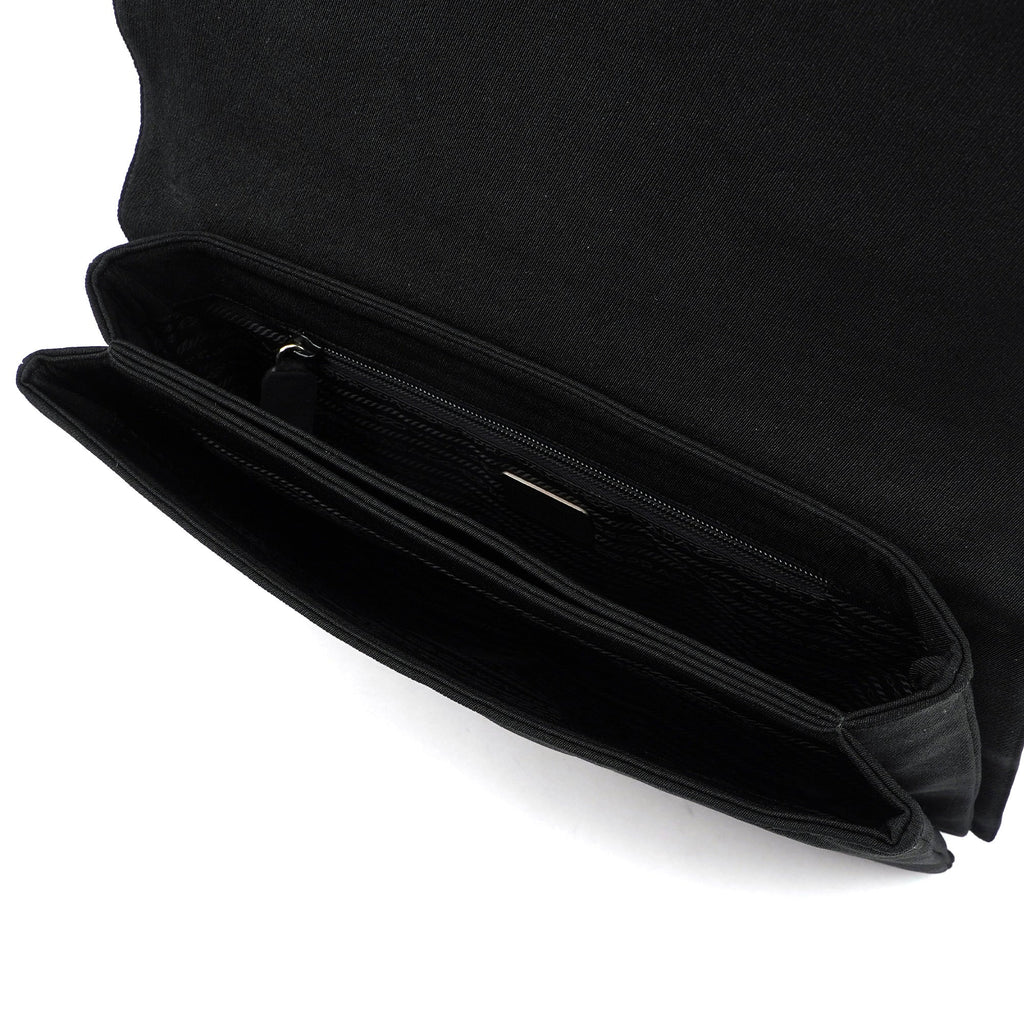 Large Tessuto Black Mesh Tote Bag