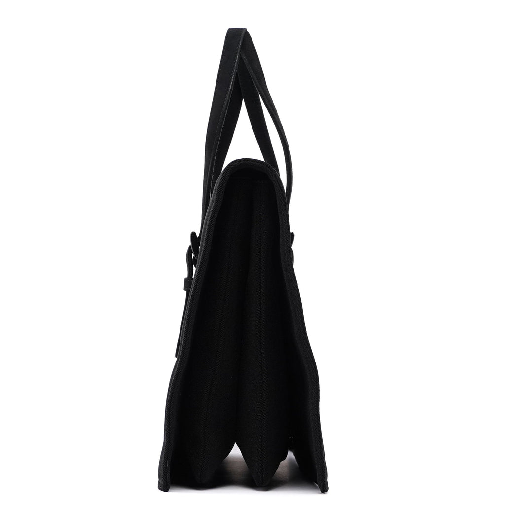 Large Tessuto Black Mesh Tote Bag