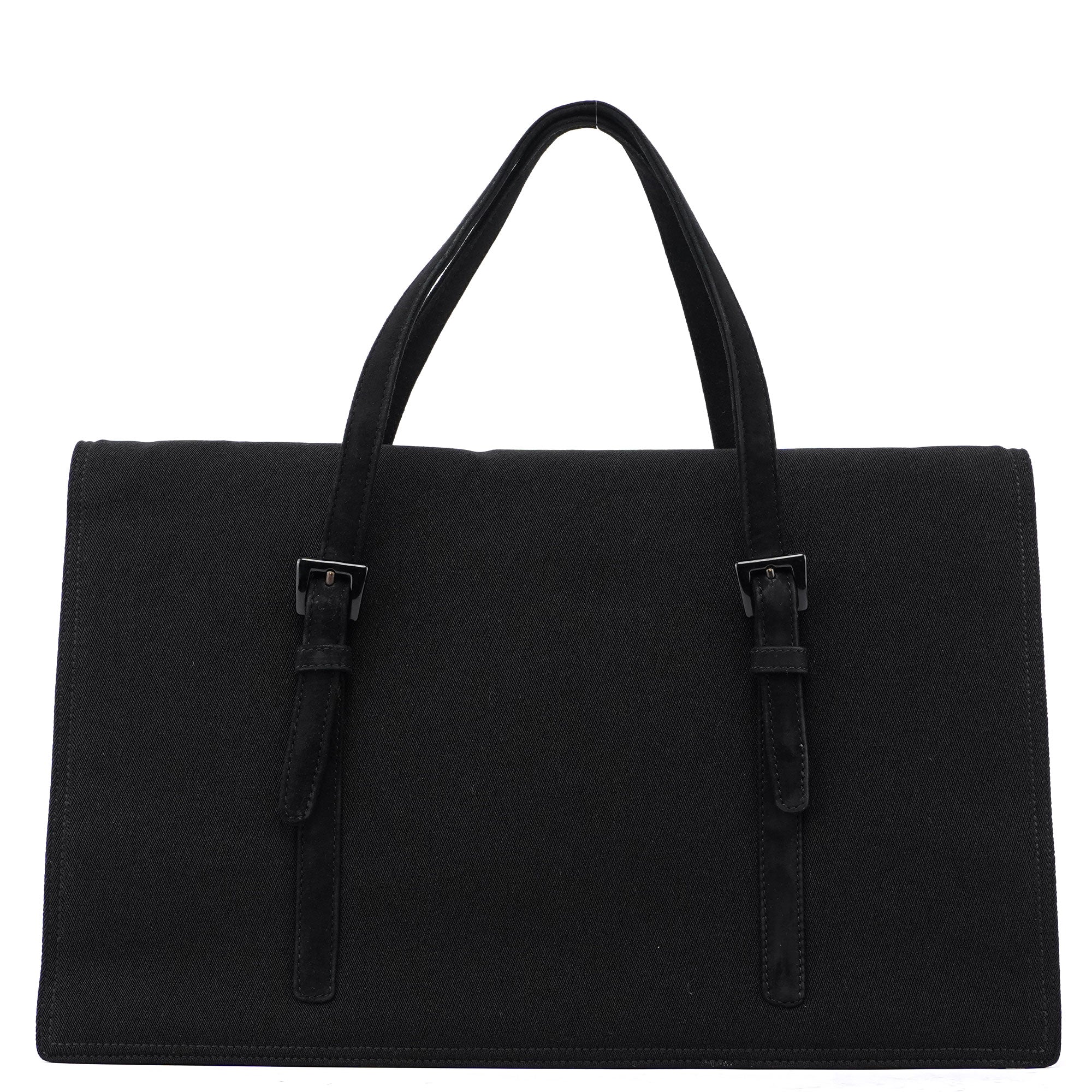 Large Tessuto Black Mesh Tote Bag