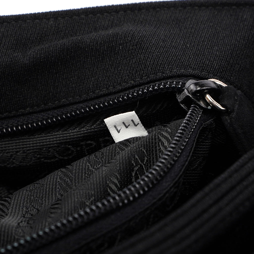 Large Tessuto Black Mesh Tote Bag