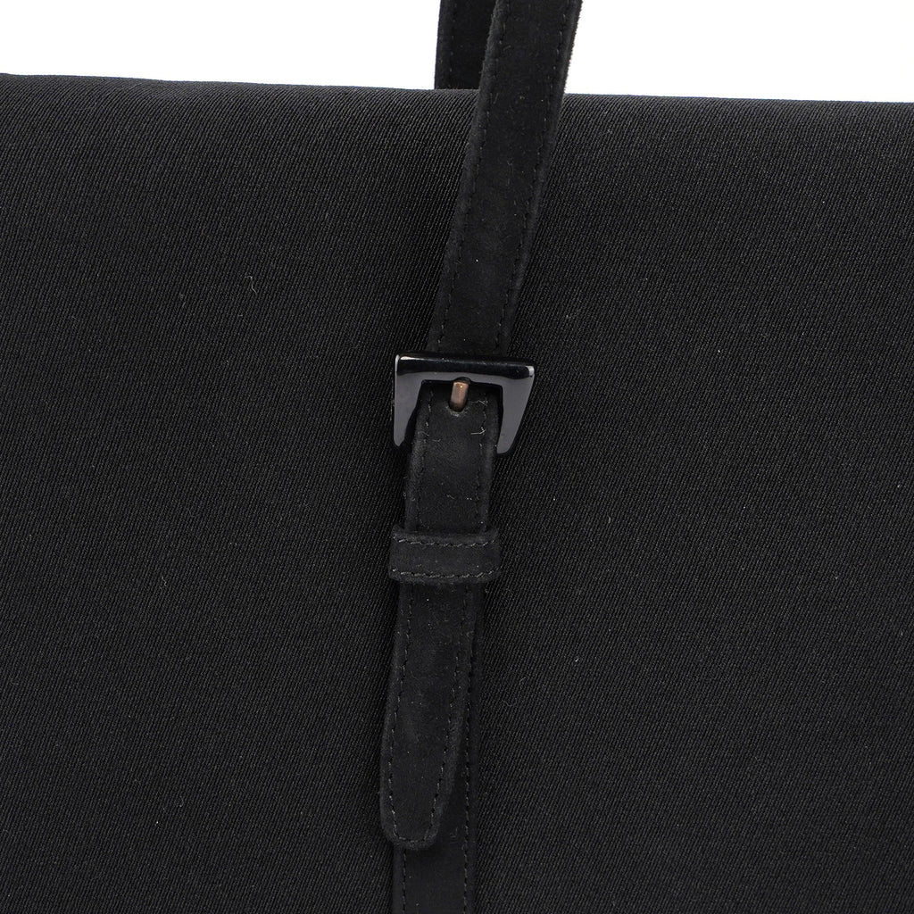 Large Tessuto Black Mesh Tote Bag