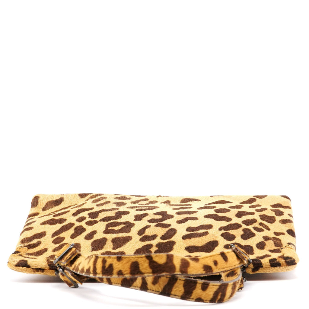 Leopard Fur Clutch Handbag