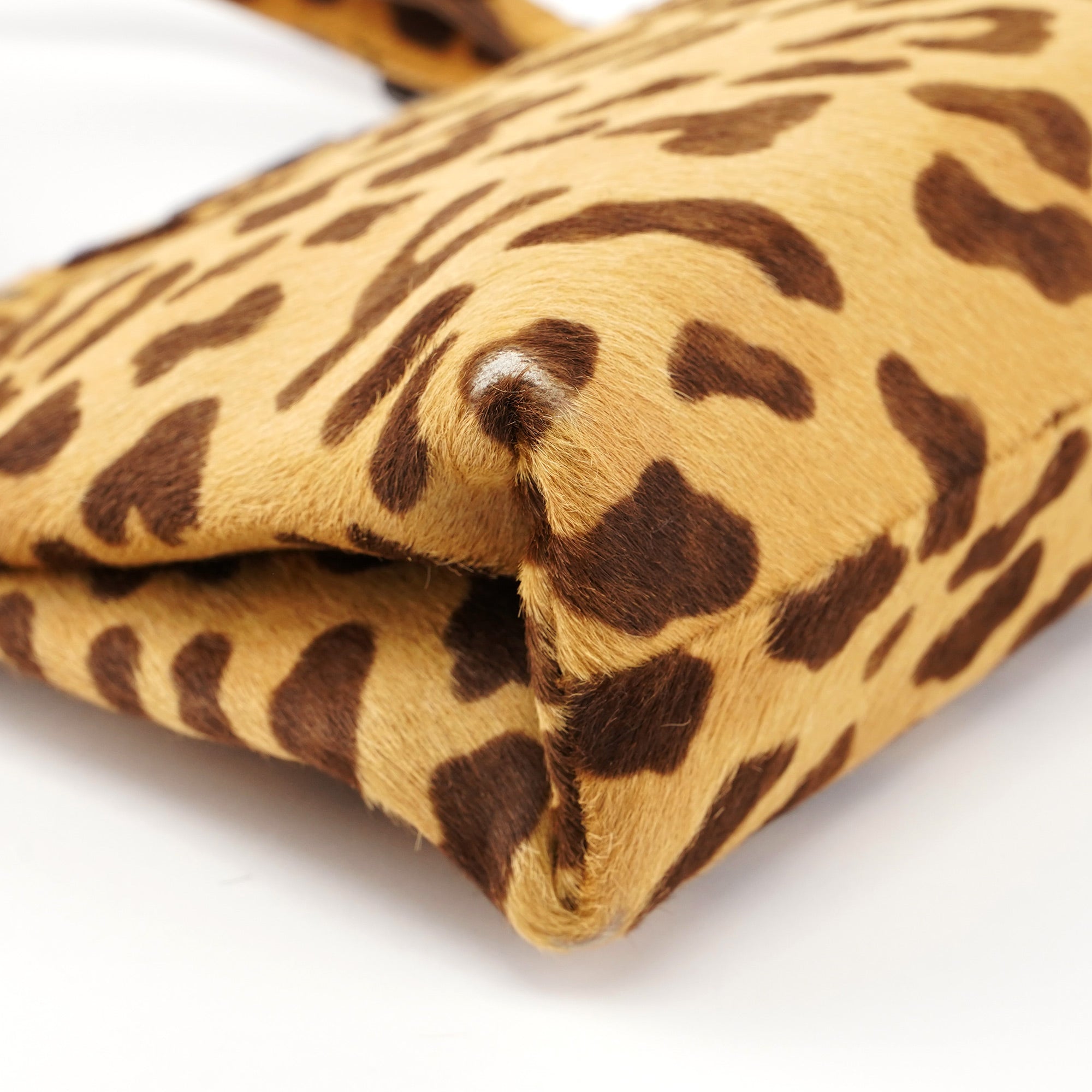 Leopard Fur Clutch Handbag