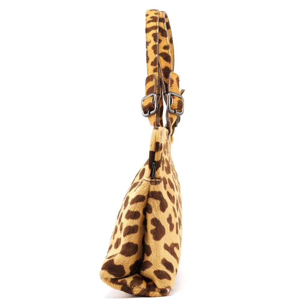 Leopard Fur Clutch Handbag
