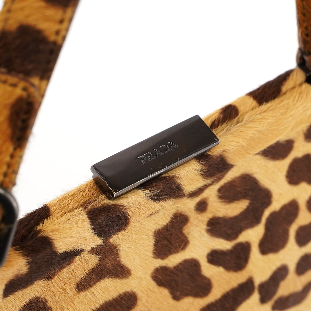 Leopard Fur Clutch Handbag