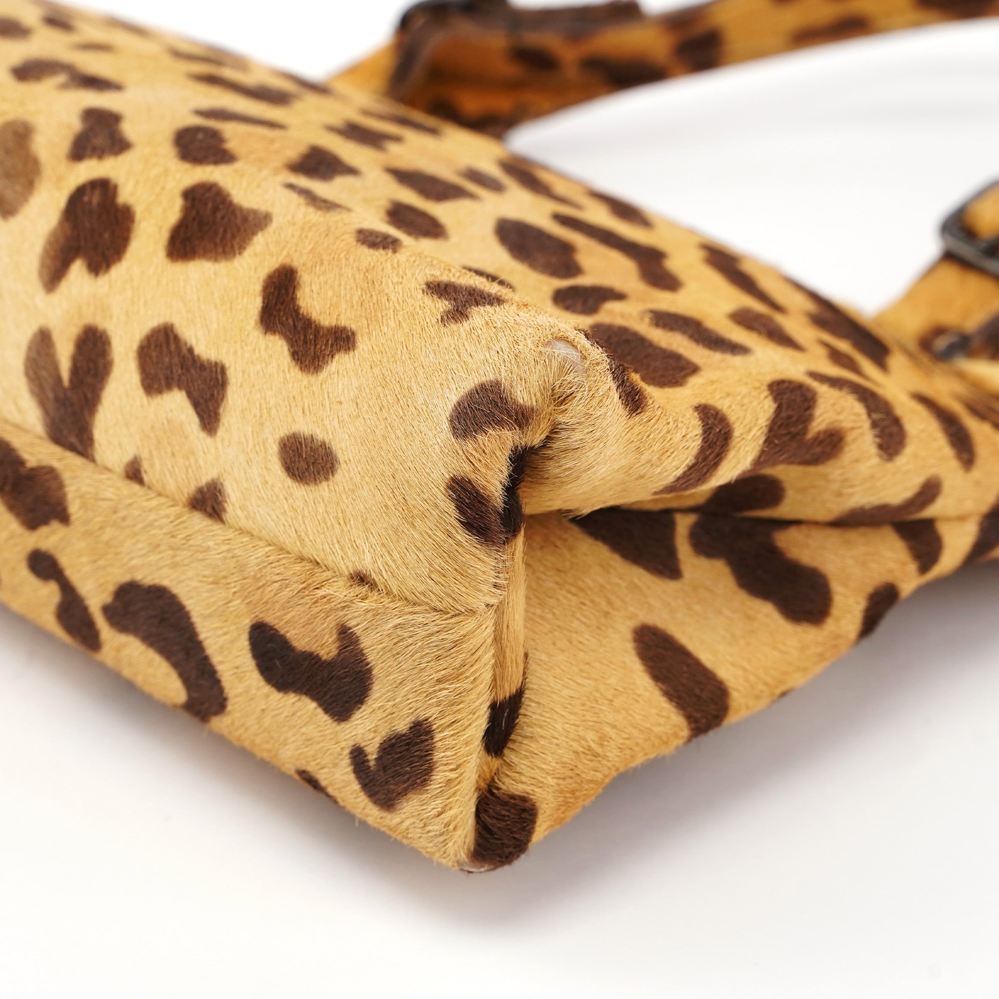 Leopard Fur Clutch Handbag