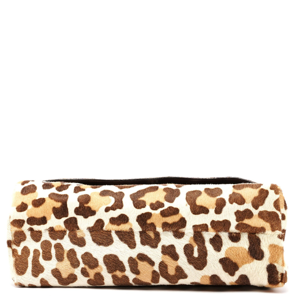 Leopard Fur Plastic Chain Bag