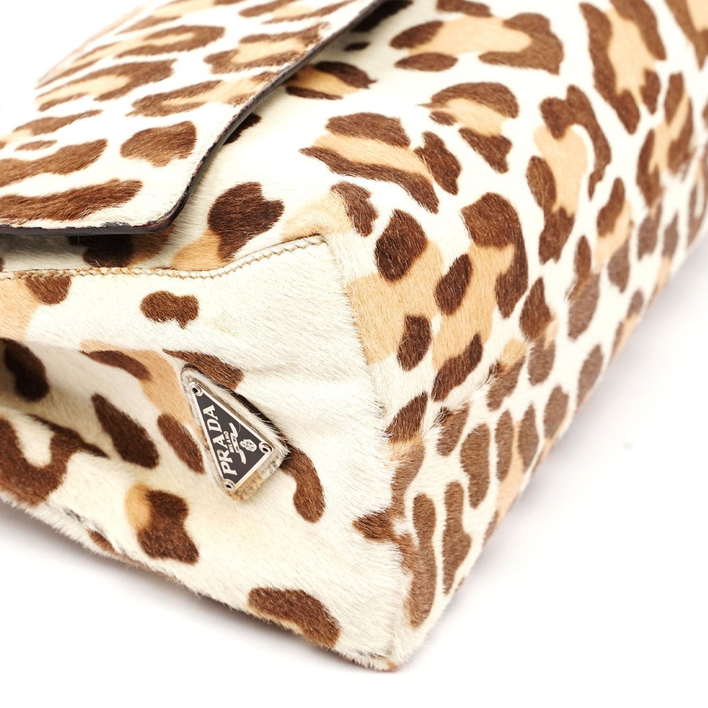 Leopard Fur Plastic Chain Bag