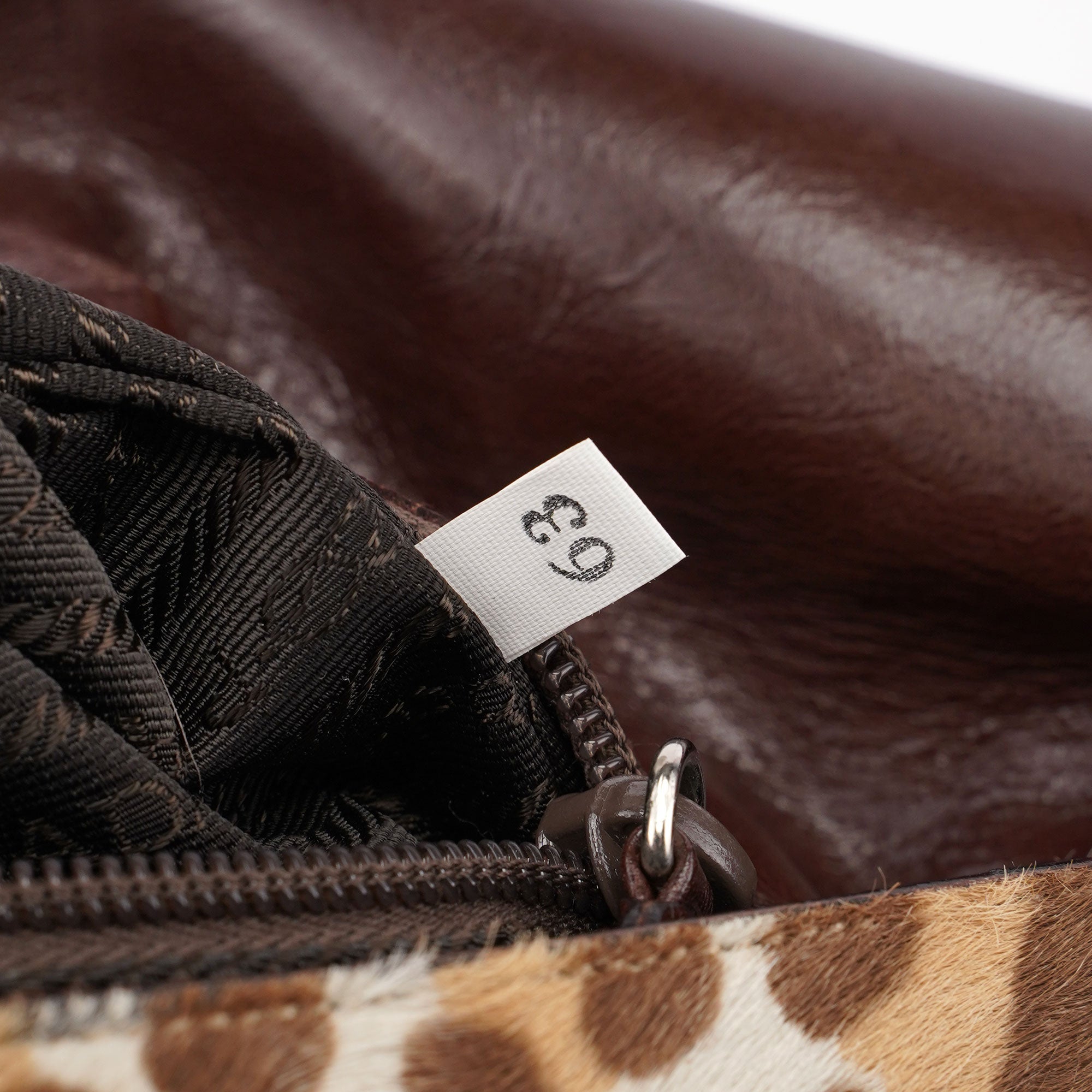 Leopard Fur Plastic Chain Shoulder Bag