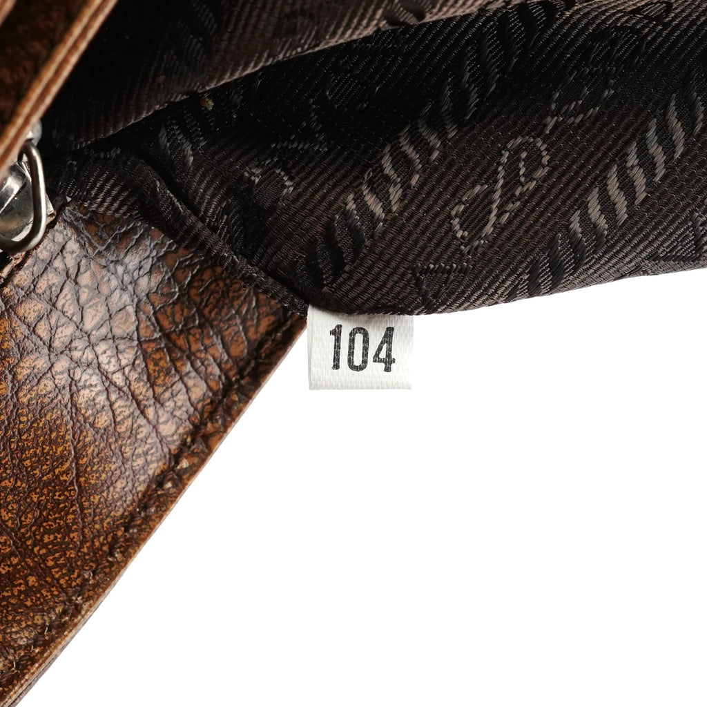 Light Brown Lama Leather Belt Shoulder Bag