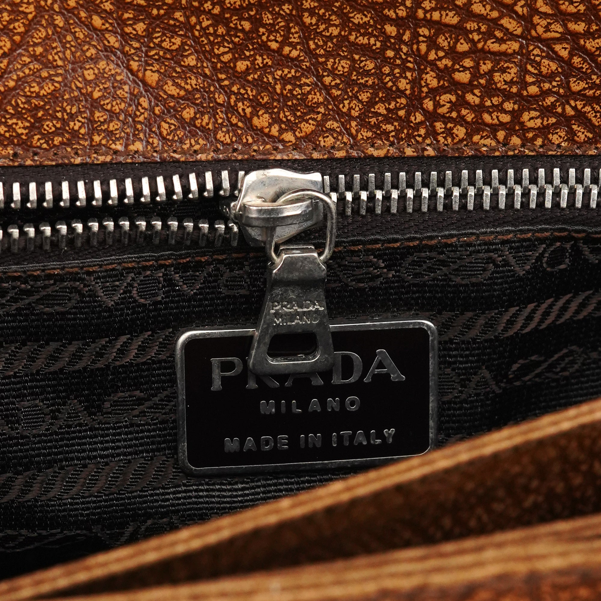 Light Brown Lama Leather Belt Shoulder Bag