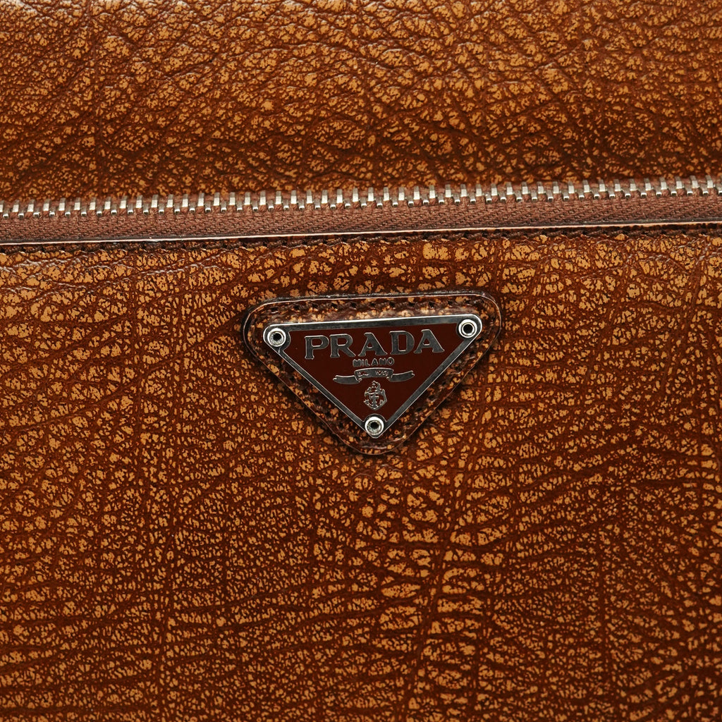 Light Brown Lama Leather Belt Shoulder Bag